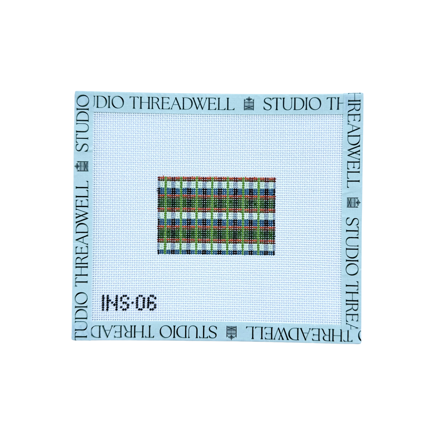 Orange and Blue Plaid Insert