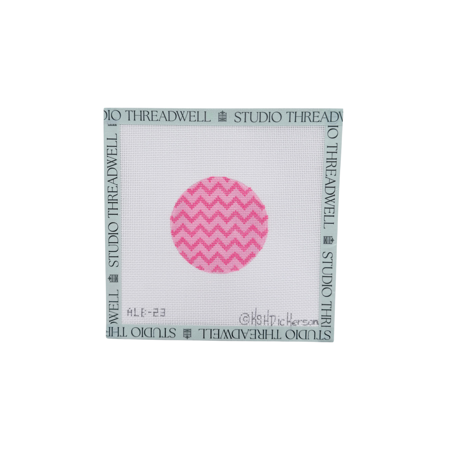 Pink Chevron Round