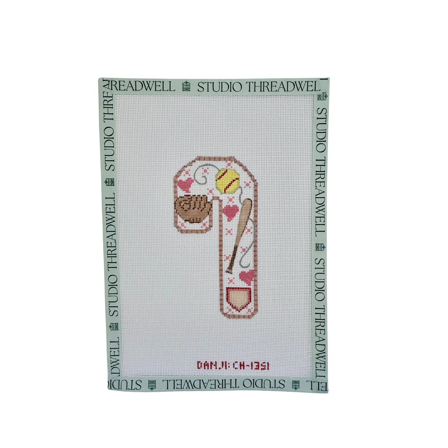 Softball Candy Cane