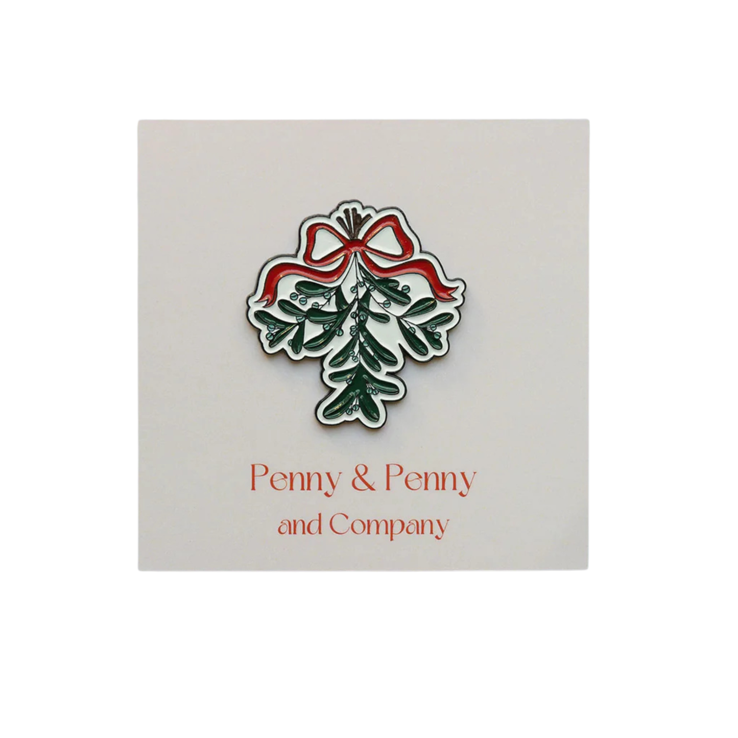 Red Bow Mistletoe Needle Minder