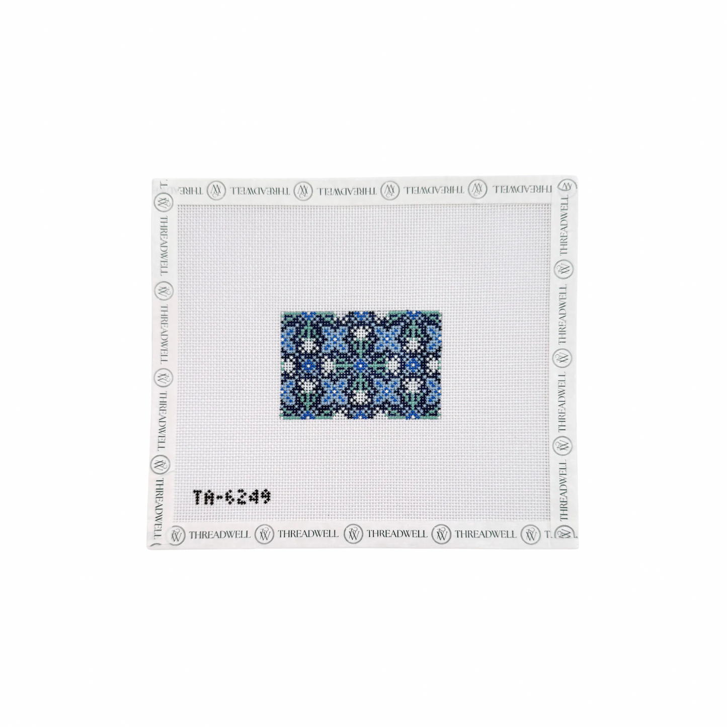 Navy Millefluer Luggage Tag Insert