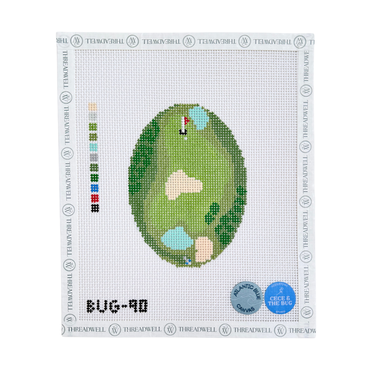 Golf From Above Oval