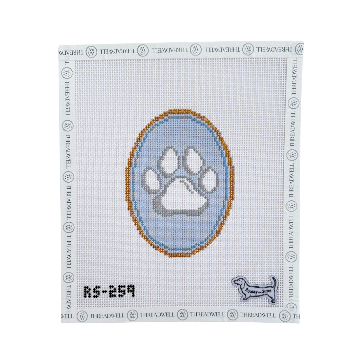 Paw Print Cameo