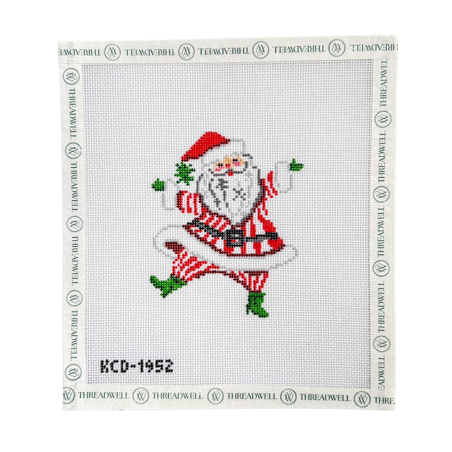 Retro Santa with Stripes