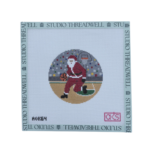Sporty Santa Ornament: Basketball Santa