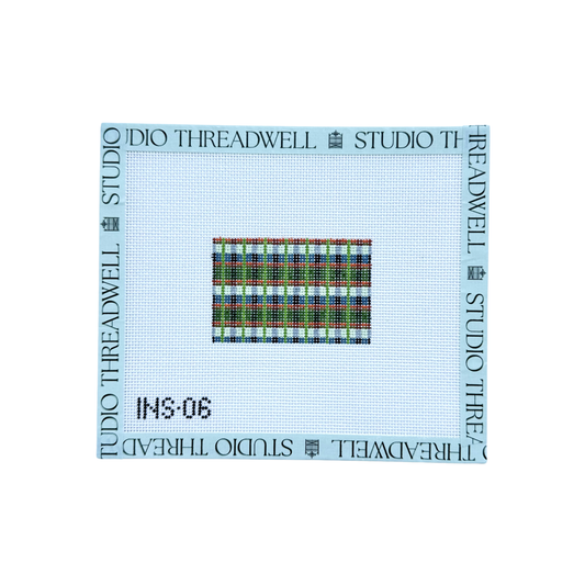 Orange and Blue Plaid Insert