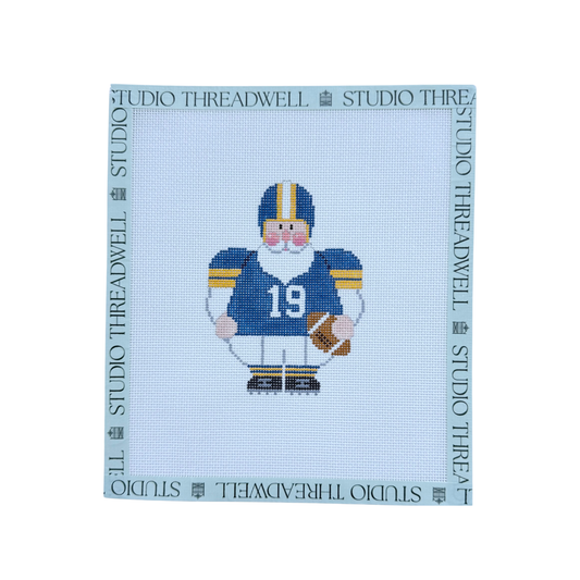 Santa Football: Blue and Gold
