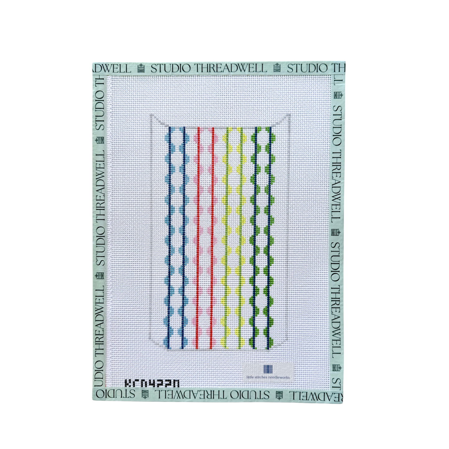 Small Treasures Mini Clutch: Wavy Stripes