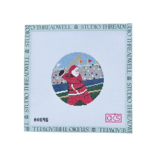 Sporty Santa Ornament: Baseball Santa