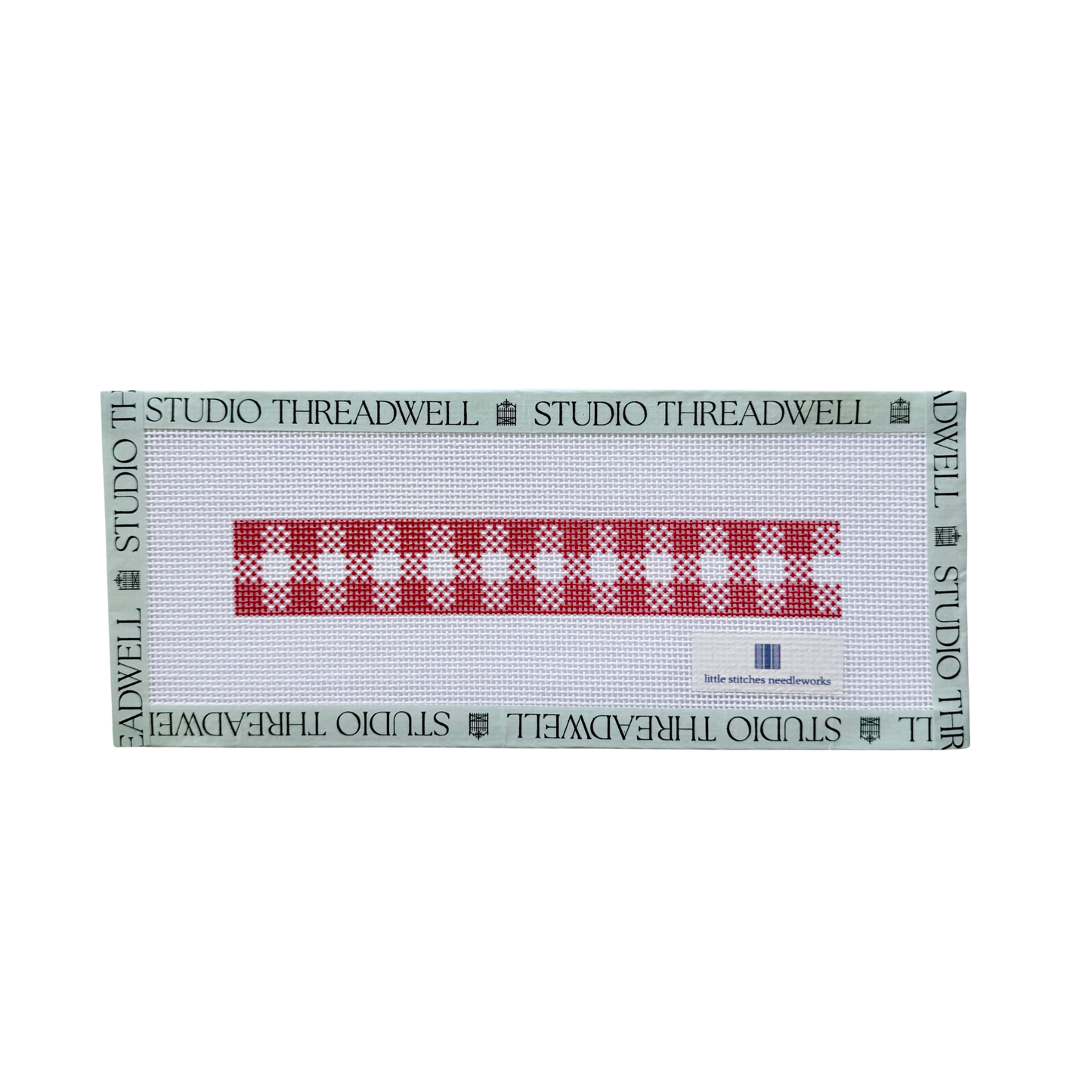 Woven Gingham Key Fob