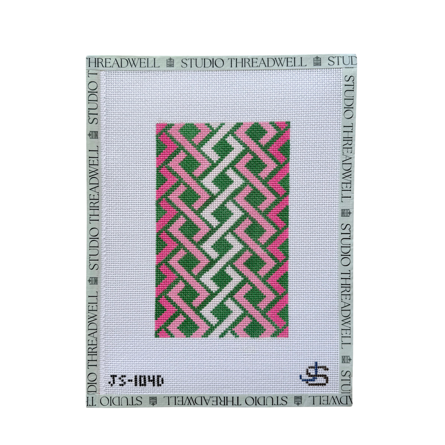 Hicks Braid Sunglasses Case/ Wallet: Pink and Green