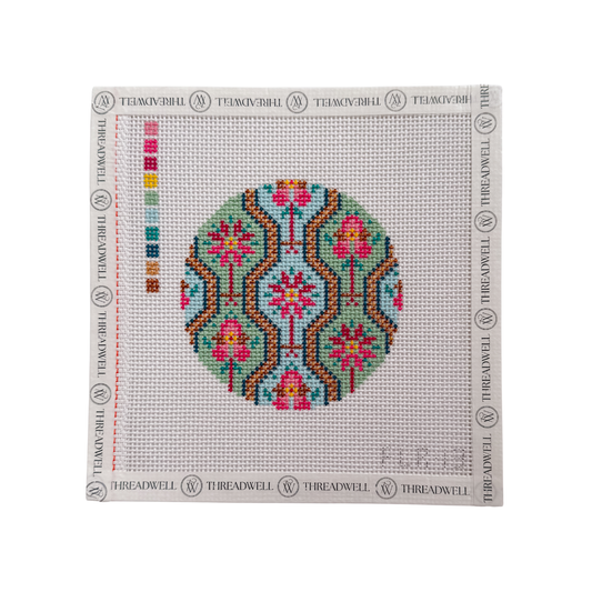 Floral Line Round
