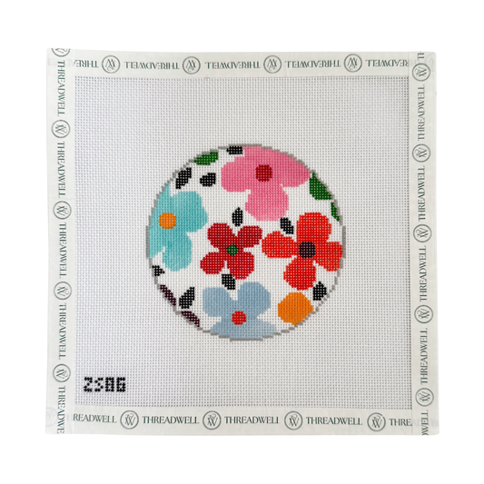 Flower Power Rainbow Round