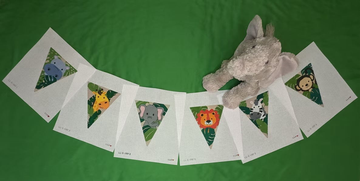 Safari Garland with Stitch Guide