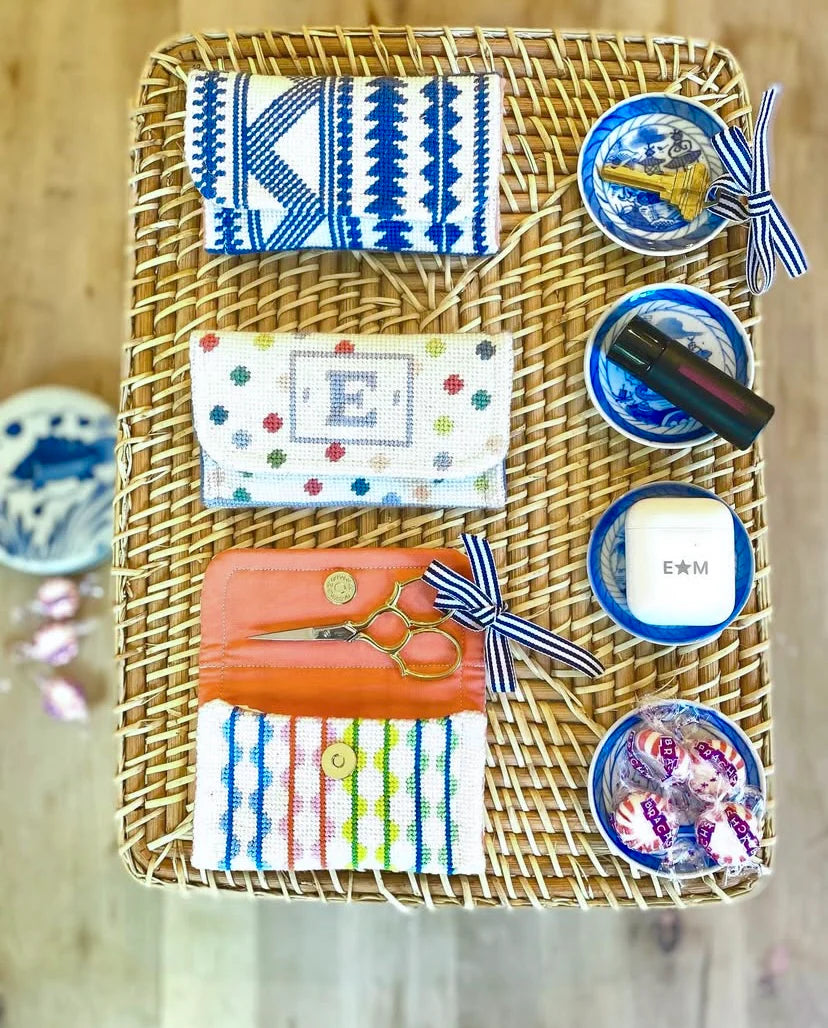 Small Treasures Mini Clutch: Wavy Stripes
