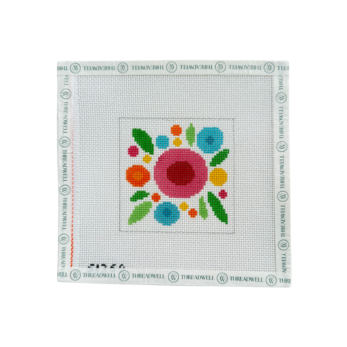Floral Square Multi Colored