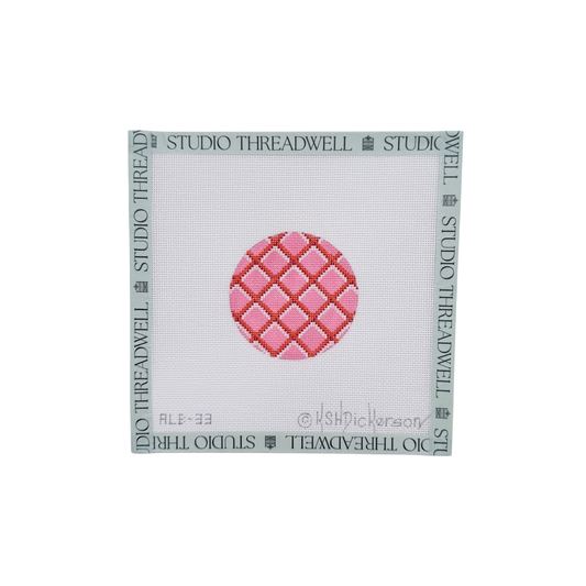 Pink with Orange Criss Cross