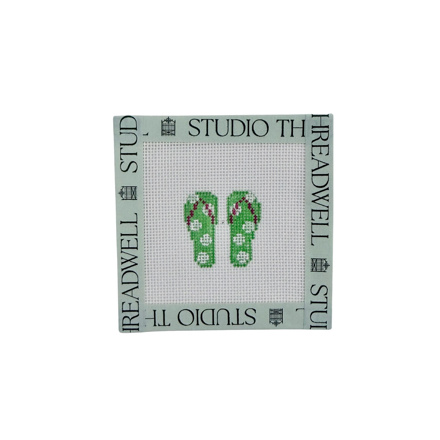 Mini Green Flip Flops