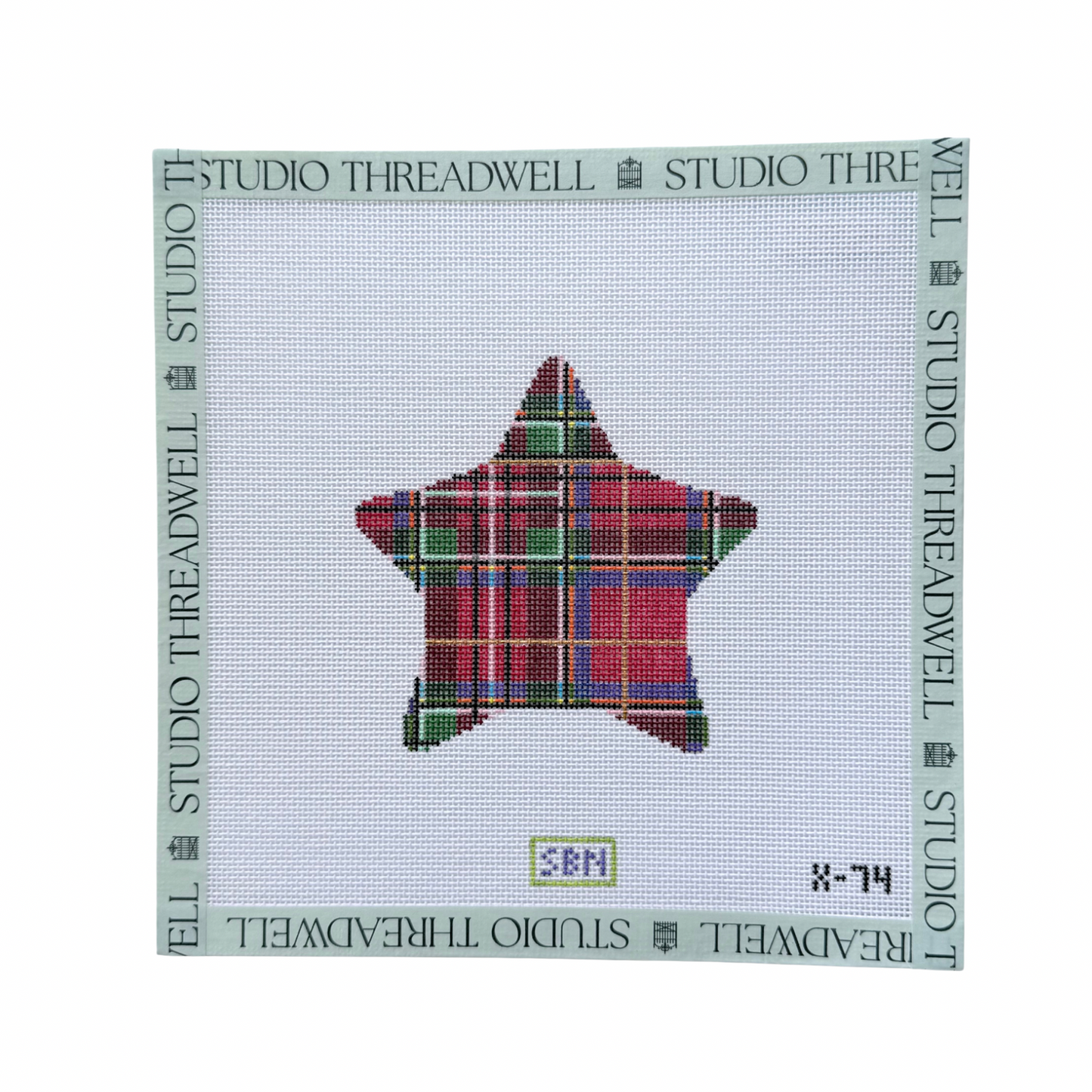 Plaid Star Ornament