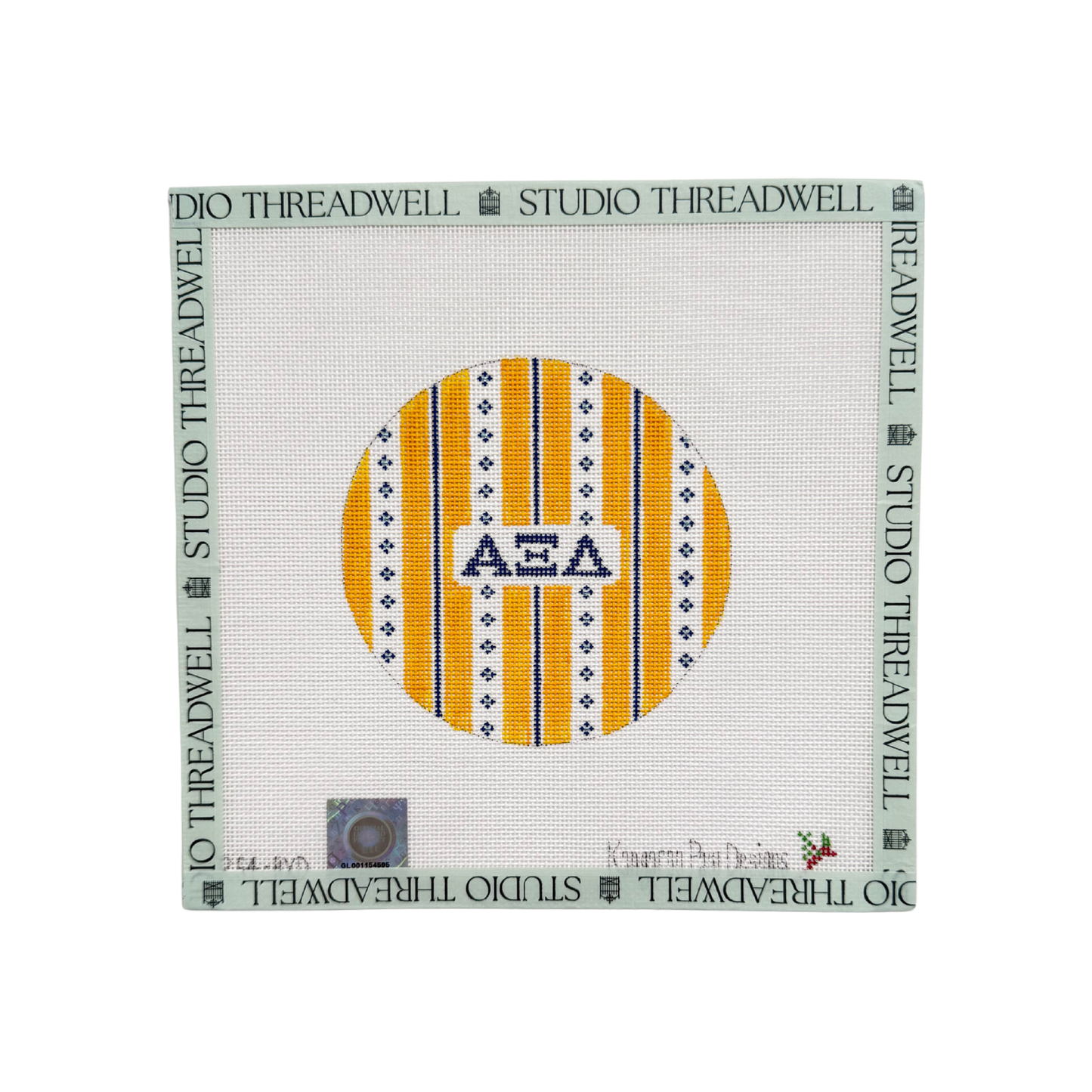 Sorority Retro Stripe Round
