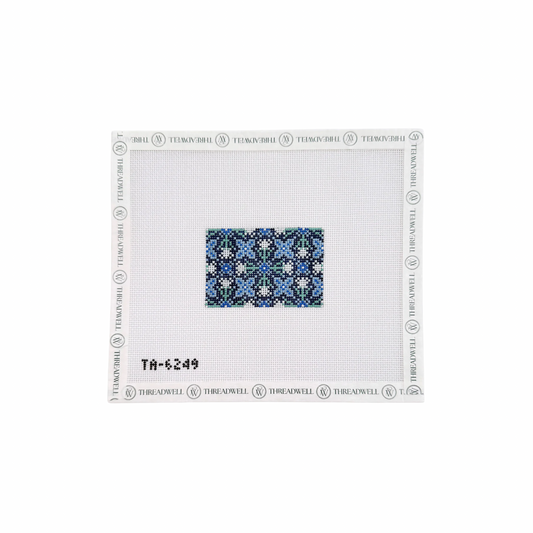 Navy Millefluer Luggage Tag Insert