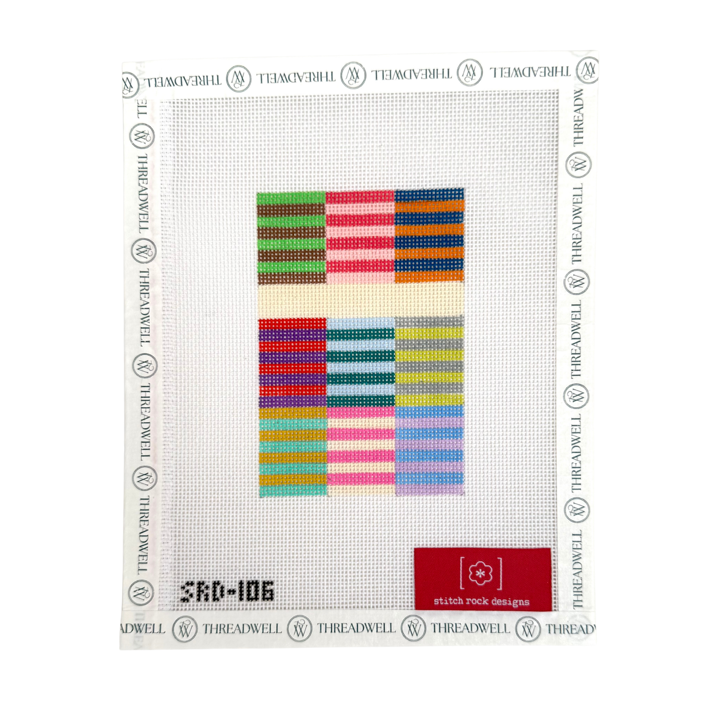 Color Block Stripes Passport Cover