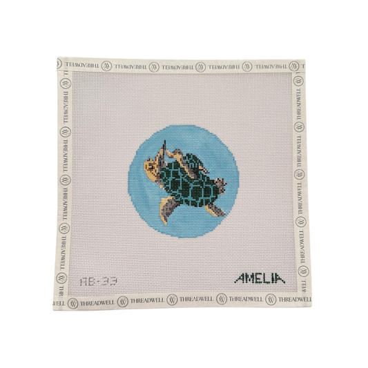 Sea Turtle and Baby Ornament