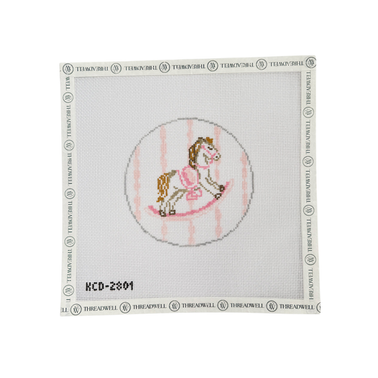 Pink Rocking Horse Round