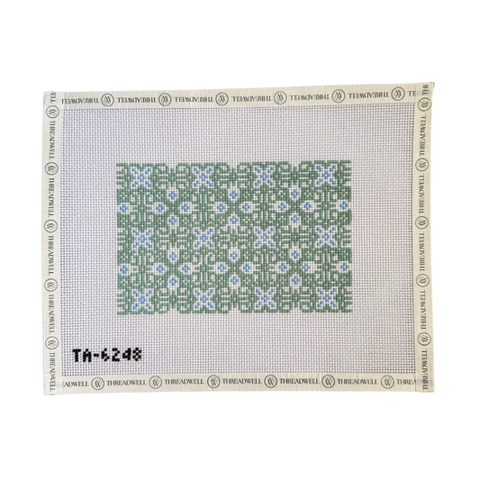 Southwestern Folk Canvas- Green