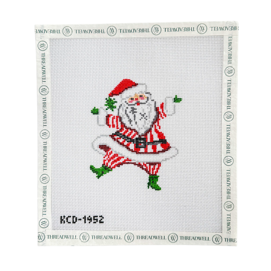 Retro Santa with Stripes