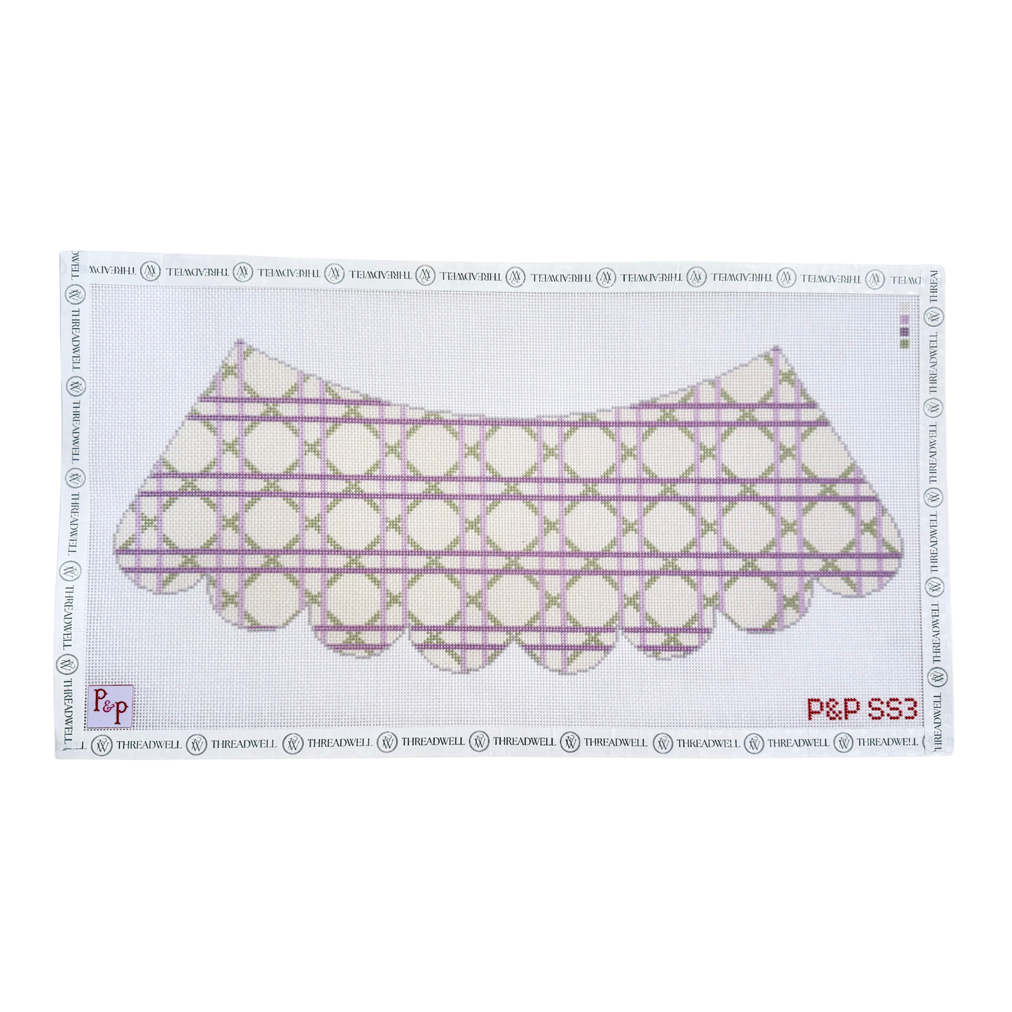 Lavender Cane Lampshade