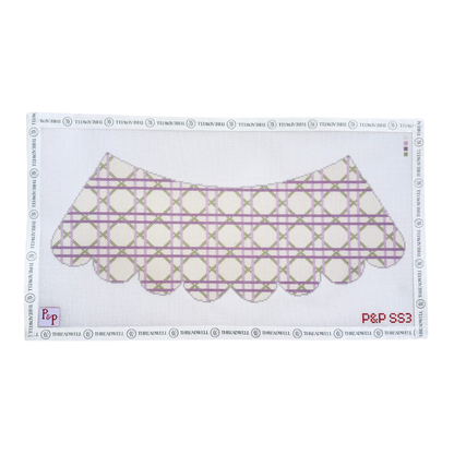 Lavender Cane Lampshade